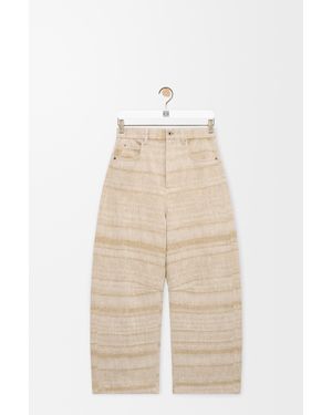 Loewe Pantalón Vaquero Barrel En Denim Mujer - Neutro