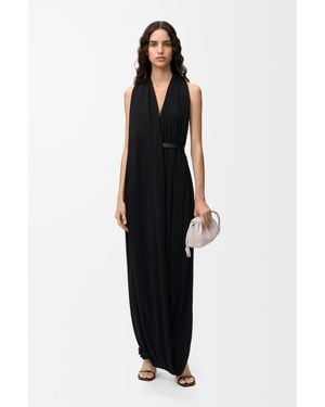 Loewe Draped Dress - Black