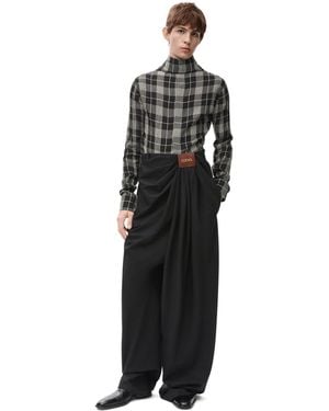 Loewe Luxury Draped Trousers - Black