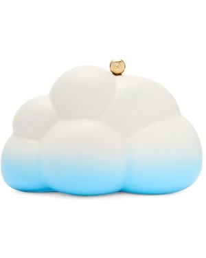 Loewe Cloud Clutch In Nappa Lambskin - Blue