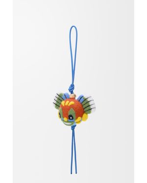 Loewe Charm Knight Cat En Fieltro Mujer - Blanco