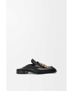Loewe "Edge" Mule Loafers - Black