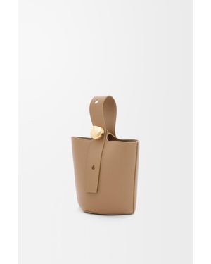 Loewe "Pebble" Bucket Bag Mini - White