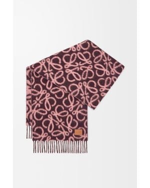 Loewe Alpaca And Wool Scarf - Red