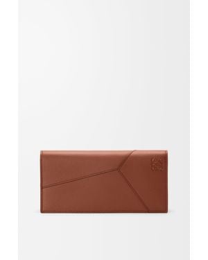 Loewe Puzzle Long Horizontal Wallet - Brown