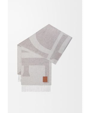 Loewe Bufanda En Cashmere Mujer - Gris