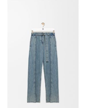 Loewe Belted Jeans - Blue