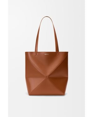 Loewe Medium Puzzle Fold Tote - Brown