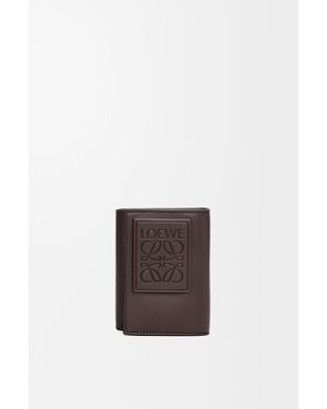 Loewe Cartera Con Tres Pliegues En Piel De Cuero Hombre - Blanco