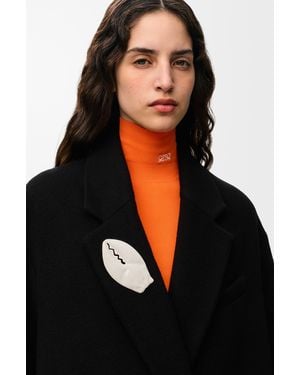 Loewe Small Claw Brooch - Black