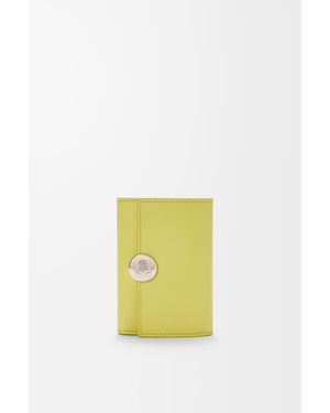Loewe Pebble Small Vertical Wallet - Yellow