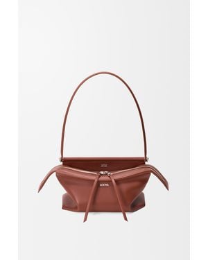 Loewe Bolso Whisker Pequeño En Piel De Cuero Satinada Mujer - Rojo