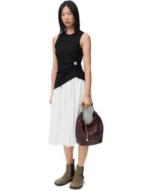 Loewe Luxury Skirt In Cotton - White