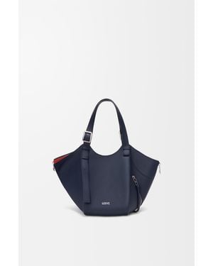 Loewe Layered Hammock Flip Bag - Blue