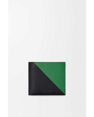 Loewe Flag Bifold Coin Wallet - Green