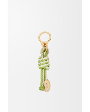Loewe Luxury Snake Knot Charm In Classic Calfskin - Blue