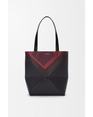 Loewe Medium Puzzle Fold Tote - Black