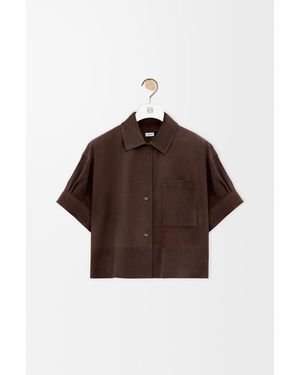 Loewe Short Sleeve Shirt - Brown