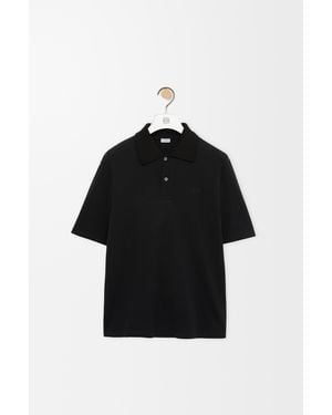 Loewe Polo En Algodónsize Hombre - Negro