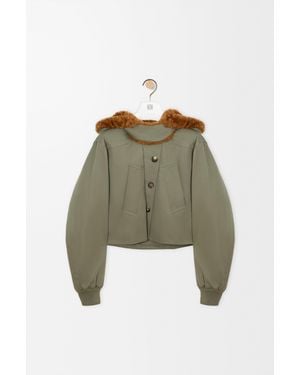 Loewe Short Parka - Green