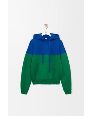 Loewe Sudadera Con Capucha En Mezcla De Algodónsize Hombre - Verde