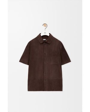 Loewe Short Sleeve Shirt - Brown
