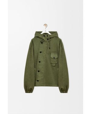 Loewe Short Parka - Green