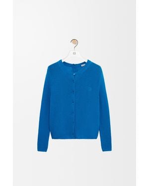 Loewe Cárdigan En Cashmere Mujer - Azul