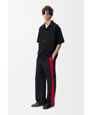 Loewe Wool Short Sleeve Shirt - Black