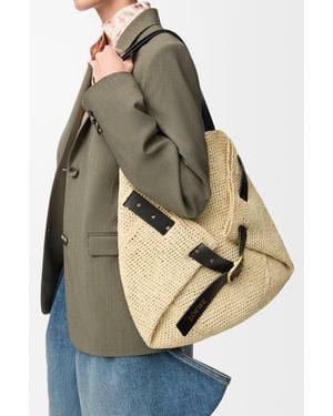 Loewe Medium Punch Hole Shopper - Natural