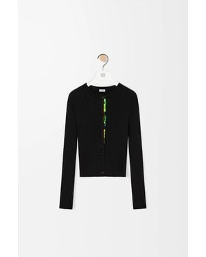Loewe Cárdigan En Mezcla De Viscosa Mujer - Negro