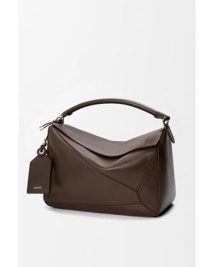 Loewe Large Featherlight Puzzle Bag - Brown