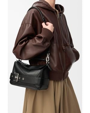Loewe Small Puzzle Biker Bag - Brown