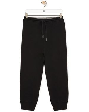 Loewe Puzzle Joggers In Cotton - Black