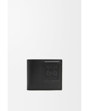 Loewe Cartera Con Dos Pliegues En Piel De Cuero Satinada Hombre - Blanco