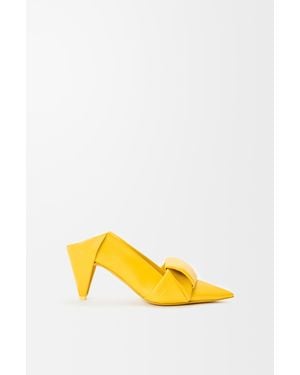 Loewe Pump Origami Con Flap Posteriore - Yellow