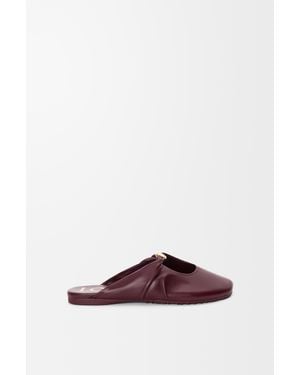 Loewe Pebble Soft Mule - Red