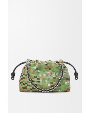 Loewe Medium Flamenco Purse - Green
