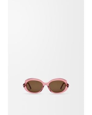 Loewe Mini Oval Slim Sunglasses For - Multicolour