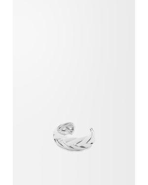Loewe Large Braided Cuff In Sterling Silver - White