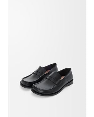 Loewe Campo Flap Back Loafer - Black
