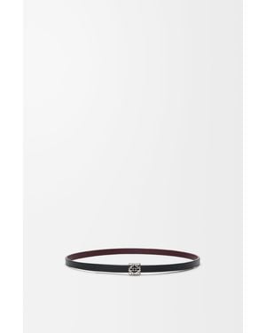Loewe Reversible Anagram Bombé Belt - White