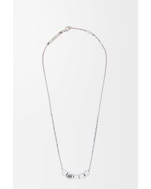 Loewe Pebble Cube Necklace - White