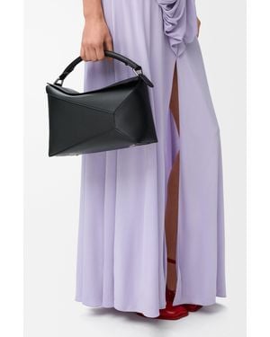 Loewe Medium Puzzle Edge Bag - Purple