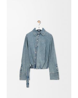 Loewe Draped Shirt - Blue