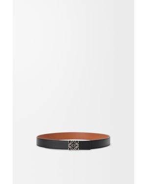 Loewe Anagram Reversible Leather Belt - White