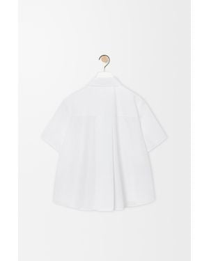 Loewe Short Sleeve Trapeze Shirt - White