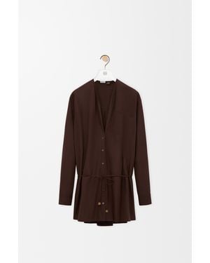 Loewe Shirt Dress - Brown