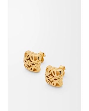 Loewe "Anagram Bombé" Earrings - Metallic