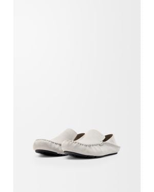 Loewe Rambla Driving Loafer - White